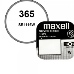 Batterie pour montre 1,55 V 365 oxyde d'argent Maxell