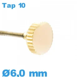 Couronne de montre TAP 10 / 6,0mm - Doré