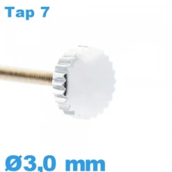 Couronne de montre TAP 7 / 3,0mm - argenté