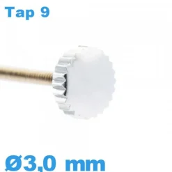 Couronne de montre TAP 9 - argenté / 3,0mm