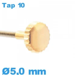 Couronne de Remontoir de Montre tube long / 5,0 mm - Cuivre TAP 10