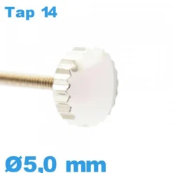 Couronne de Remontoir de Montre TAP 14 - argenté / 5,0 mm