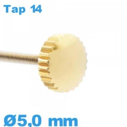 Couronne Montre - Doré / 5,0 mm TAP 14