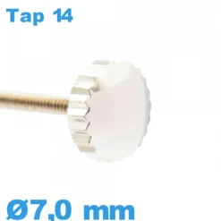Couronne Montre / 7,0mm - argenté TAP 14
