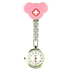 Femme Infirmière rose pas chère femme montre chaine argenté