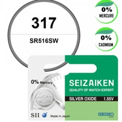 Seizaiken (seiko)-Batterie 317 1,55 V oxyde d'argent Seiko montre