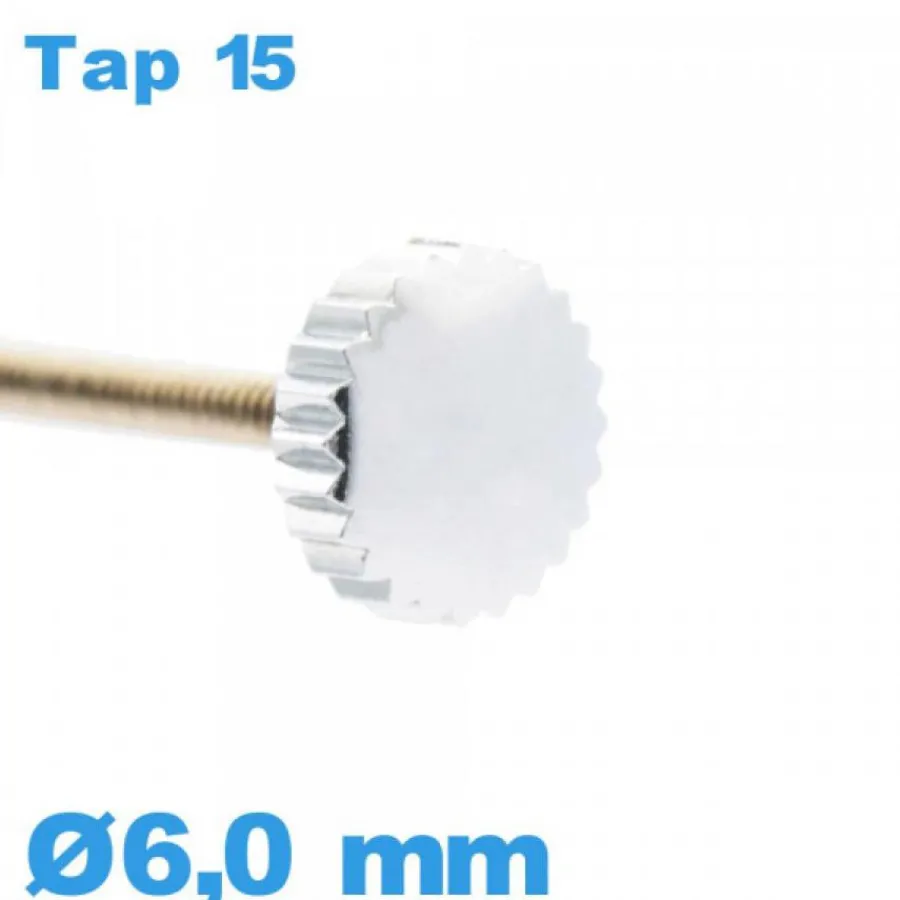 Tap 15 (1.5 Mm)-Couronne de Remontoir de Montre - argenté / 6,0 mm TAP 15