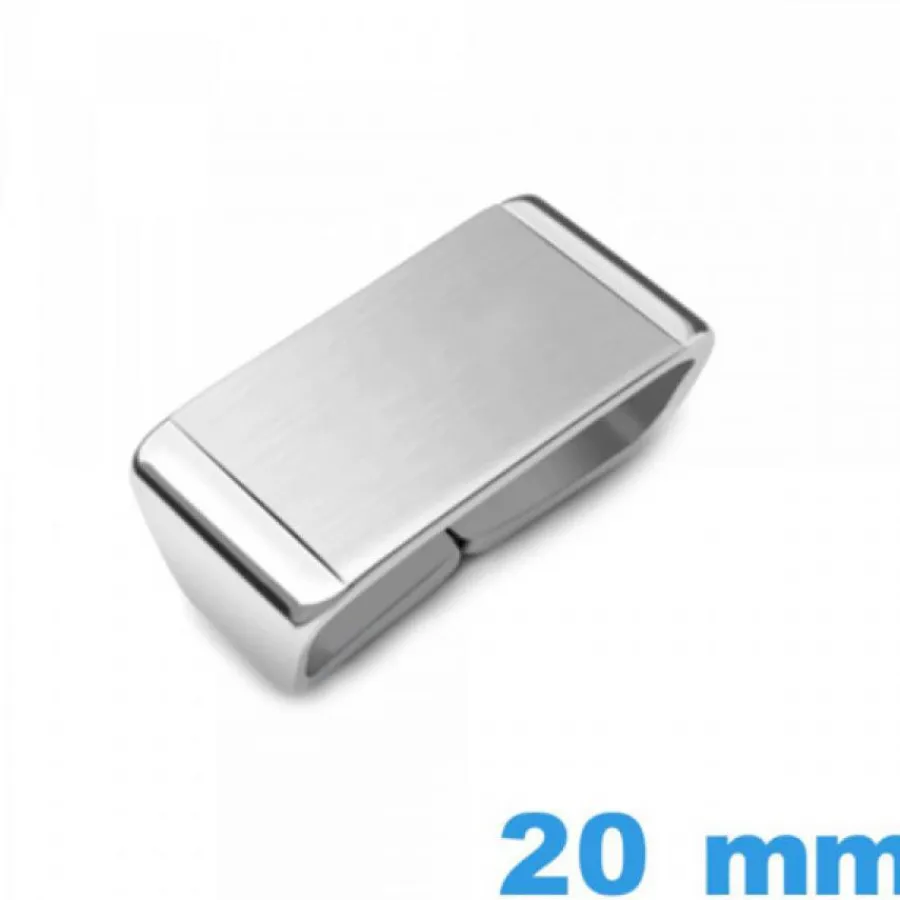 Passant Métal-Passant Bracelet Montre Acier Large Argenté Casio 20 mm