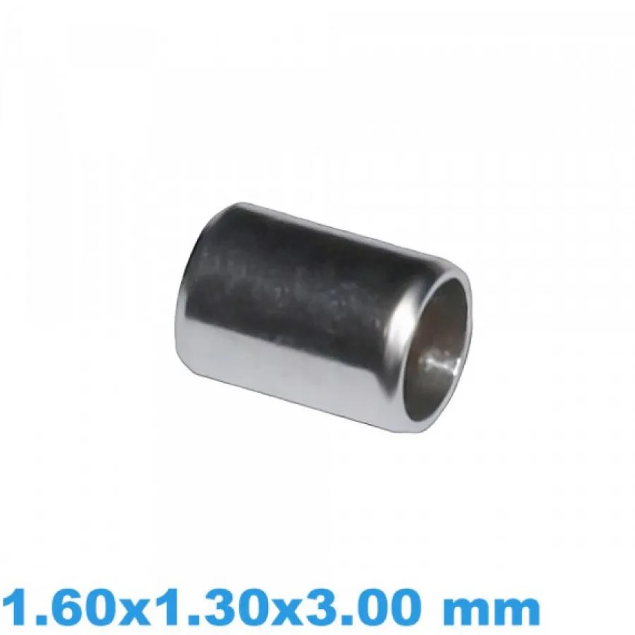 Tube De Couronne-Tube de Couronne de Montre Parallèle Acier 1.60x1.30x3.00 mm